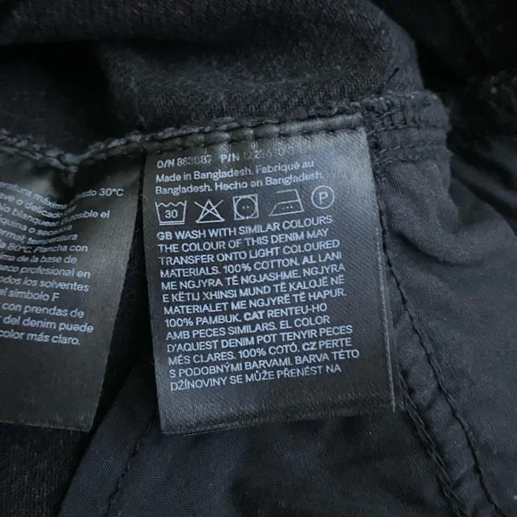 H&M 2026 Black Ultra High Rise Wide Leg Jeans - Picture 12 of 12